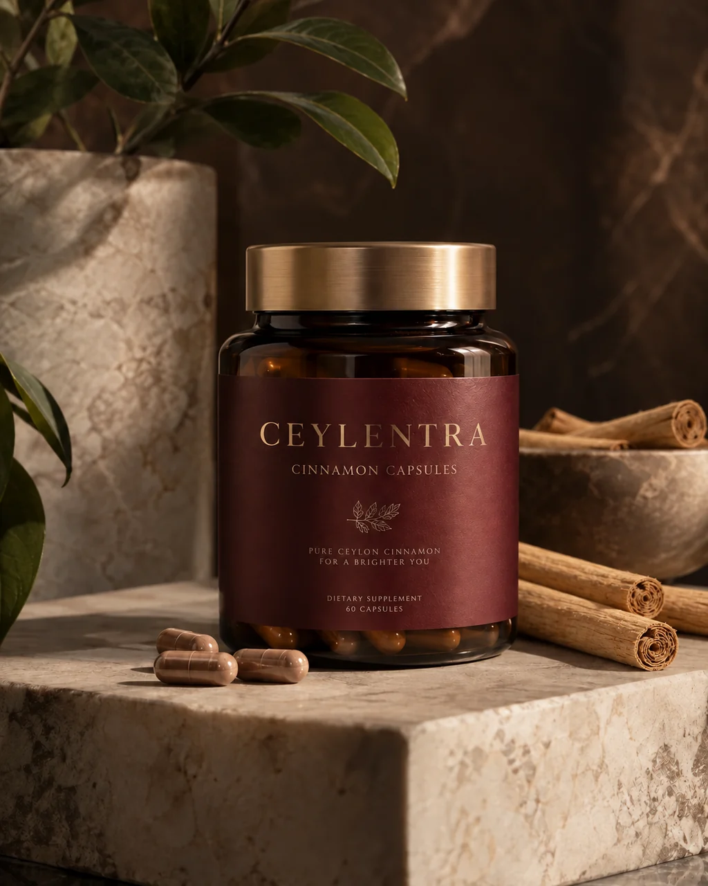 Cinnamon Capsules by Ceylentra